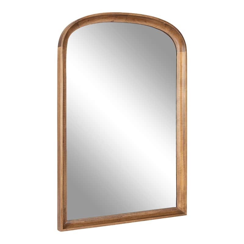 Kate and Laurel Hatherleigh Basket Arch Wall Mirror - 24x36 - Rustic Brown