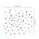 preview thumbnail 5 of 5, Dalmatian Polka Dots Colourful Wall Stickers Home Decals Nursery Decor - Multi