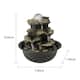 Spinning Orb Rock Cascading Indoor Tabletop Waterfall Fountain