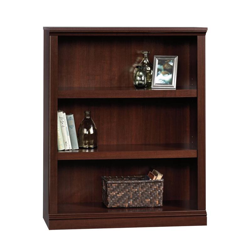 5-Shelf Bookcase - Tall Storage Unit for Books, Decor & Living Room - Washington Cherry Finish - 13.23