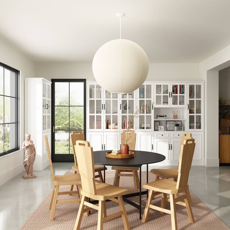 Tall Storage Cabinet Glass Doors Display Cabinet Bookcase Home Office