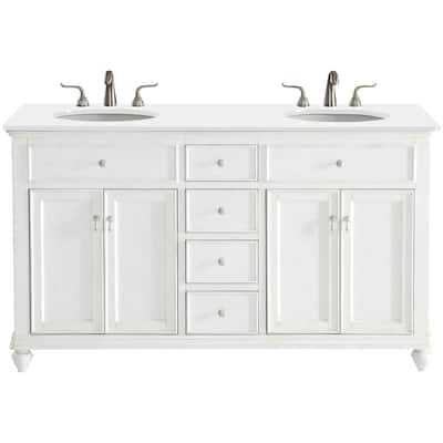Elegant Lighting VF12360D-VW Otto 60" Free Standing Double Basin