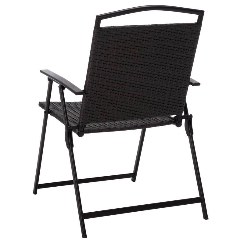 SAFAVIEH Outdoor Living Dory Folding Chair (Set of 2) - 25"W x 23"D x 36"H