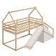 preview thumbnail 11 of 10, Twin over Twin House Loft or Bunk Bed with Slide and Staircase
