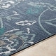 preview thumbnail 4 of 7, Cesarina Floral Indoor/ Outdoor Area Rug - 8'9" Round - 8'9" Round