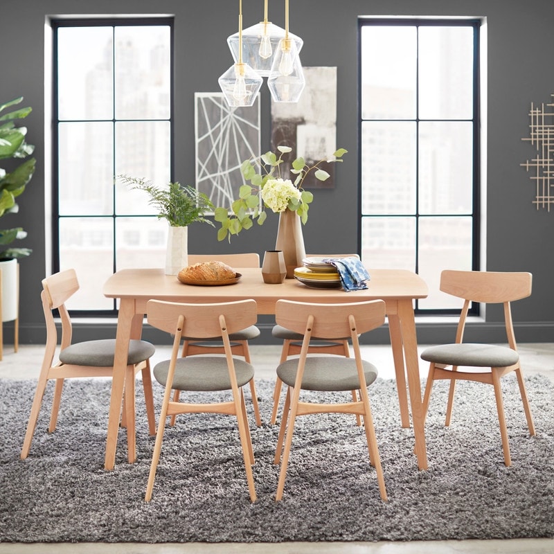 Simple Living Solid Beechwood Cadiz 7-piece Dining Set
