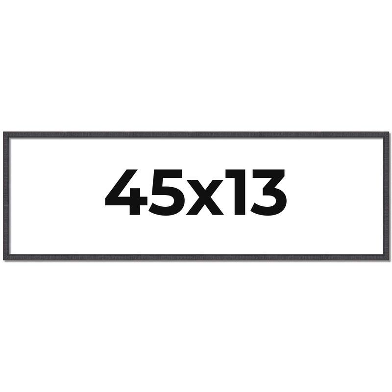 45x13 Frame Brown Picture Frame - Complete Modern Photo Frame Includes