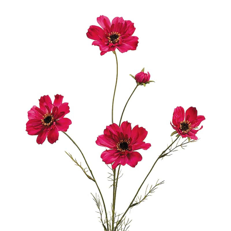 32" Pink Cosmos Artificial Decorative Floral Spray