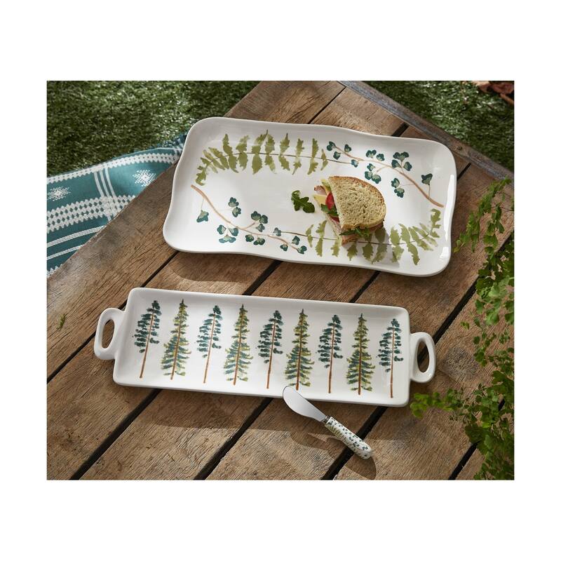 Tree Line Rectangular Platter