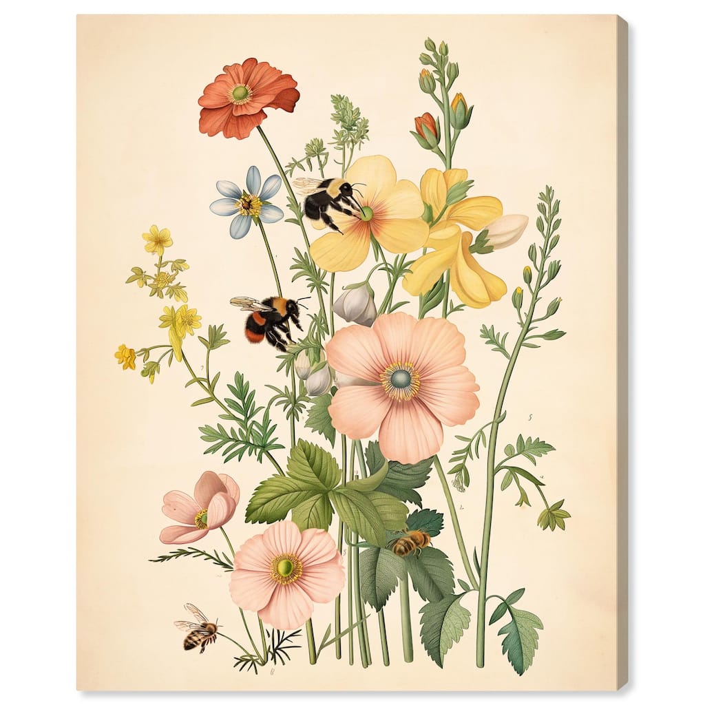 Pollinator Portrait I Canvas by Art Remedy, Gallery Wrapped
