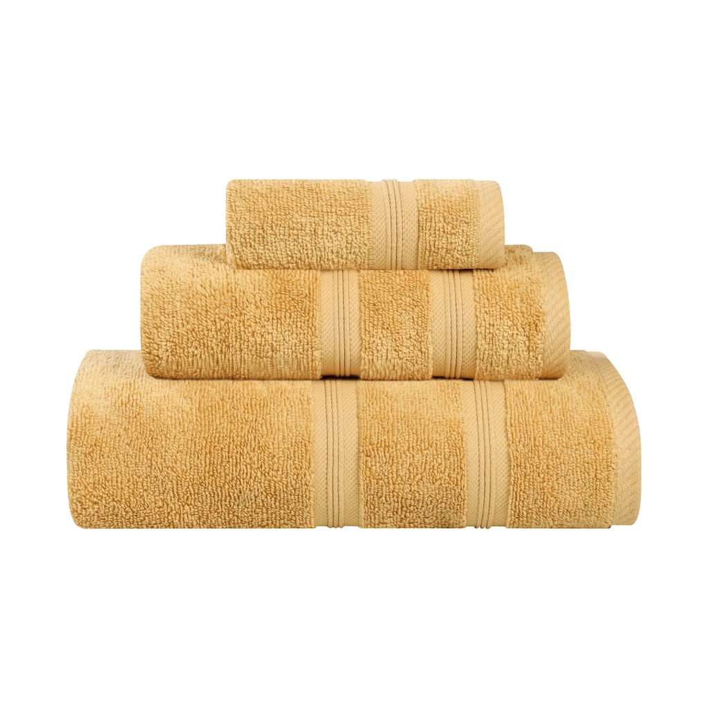 Blue Nile Mills Zero Twist Cotton 3-Piece Assorted Towel Set