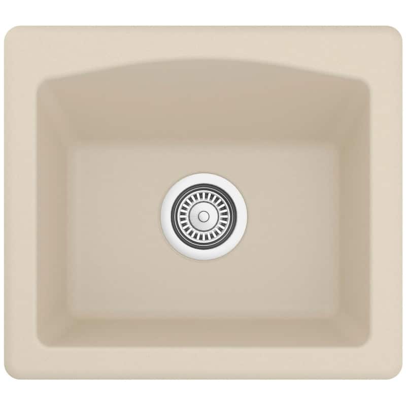 Karran USA QX-680 Quartz Top Mount Sinks 18" Undermount Single Basin - Bisque