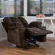 preview thumbnail 10 of 19, Christopher Knight Home Gannon Fabric Reclining Glider Club Chair