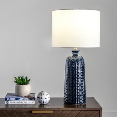 Nuloom Flint 30" Ceramic Table Lamp - 15"W x 15"D x 30"H