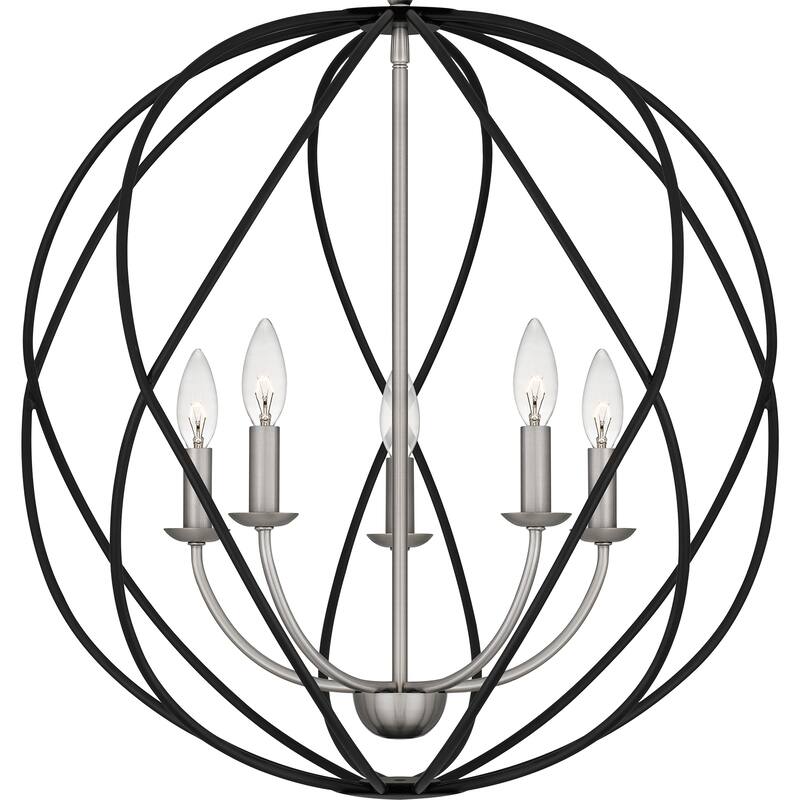 Bryn 5-Light Antique Nickel Pendant - Antique Nickel