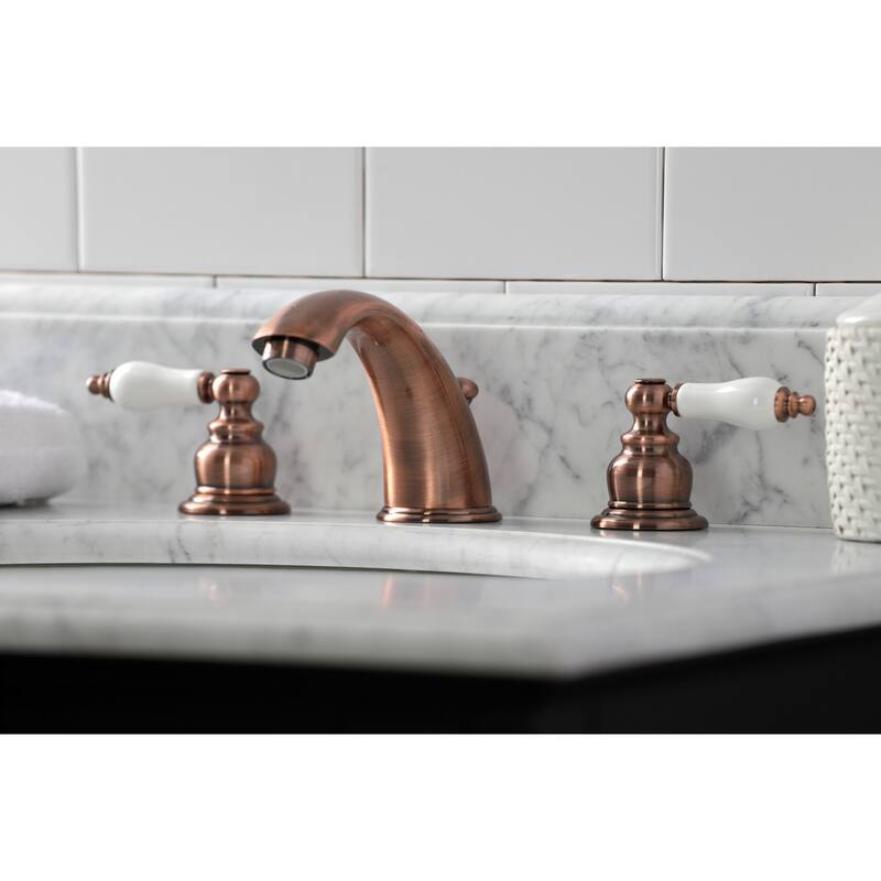 Magellan Widespread Bathroom Faucet with Retail Pop-Up in Antique Copper