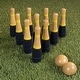 preview thumbnail 6 of 8, Indoor/Outdoor Backyard Lawn Bowling Game with10 Wooden Pins, 2 Balls, and Mesh Carrying Bag (8-Inch)