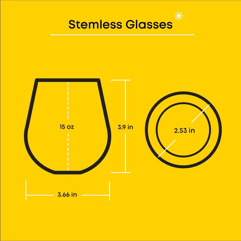Hello Kitty® and Friends Hello Sippy Stemless Drinking Glasses - 15 oz - Set of 4