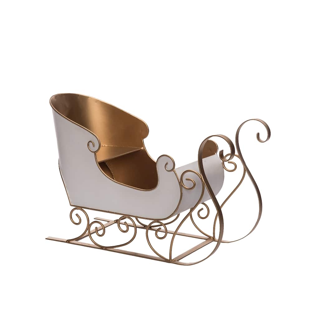 Transpac Metal 16.06 in. Multicolor Christmas Sled