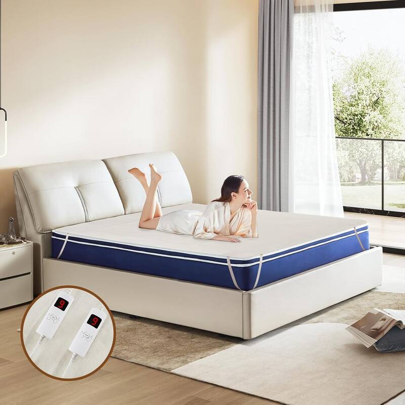 Full/Queen Size Heated Mattress Pad Electric Heating Pad
