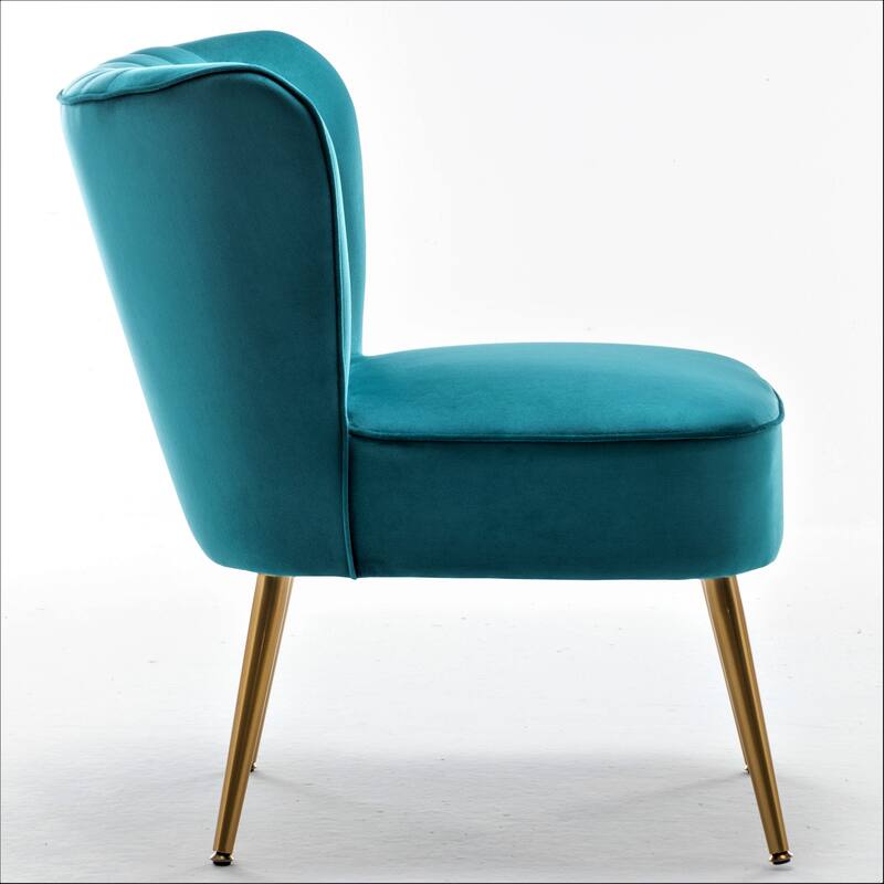 Us Pride Furniture Sauter 23.2" Wide Mid-Century Modern Microfiber Accent Chair