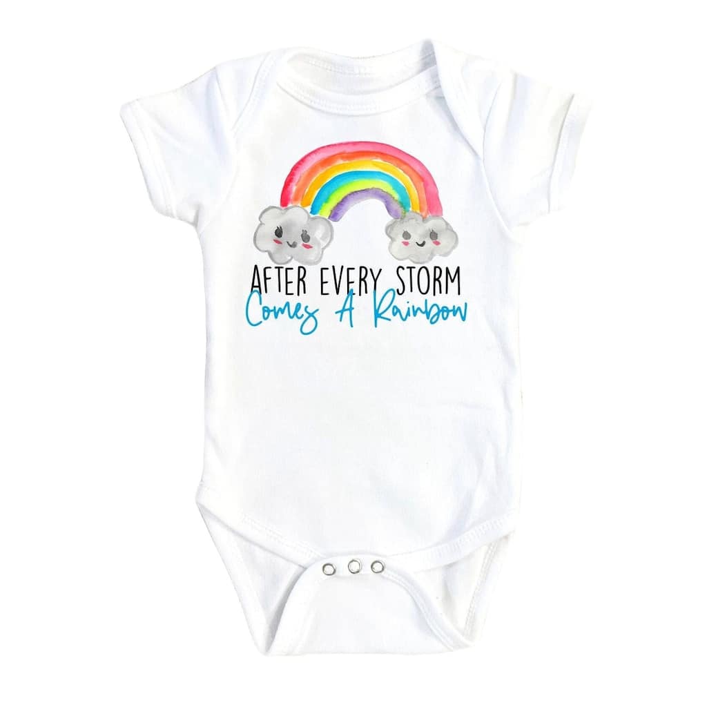 Rainbow Storm - Baby Boy Girl Clothes Infant Bodysuit Funny Cute Newborn