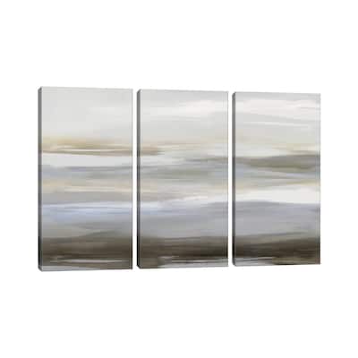 iCanvas "Neutral Strokes I" by Jake Messina 3-Piece Canvas Wall Art Set