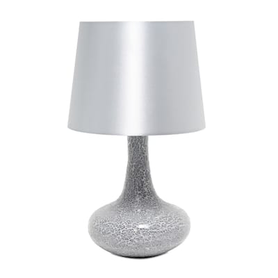 Creekwood Home 14.17" Patchwork Crystal Glass Table Lamp - 14.17