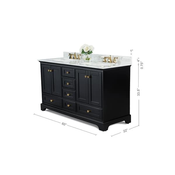dimension image slide 5 of 25, Ancerre Designs Audrey Bathroom Vanity Set
