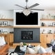 preview thumbnail 8 of 18, Cusp Barn 65" Ceiling Fan with Light and Remote,Modern Gorgeous Crystal Light Fixture,Silent Reversible Motor Fan Light,6-Speeds