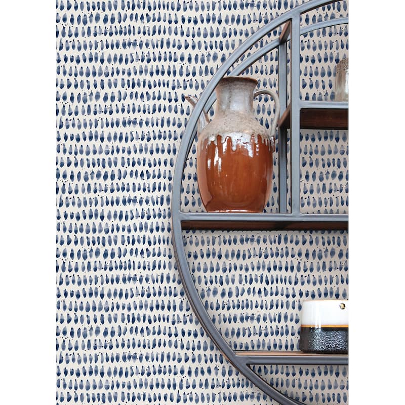 InHome Scott Living Mystical Navy Peel & Stick Wallpaper