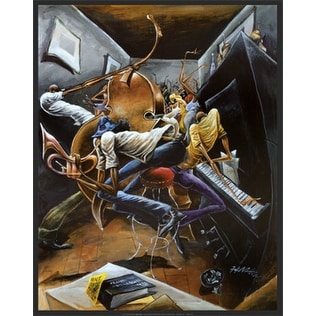 ''Rent Party'' by Frank Morrison African American Art Print (28 x 22 in.)
