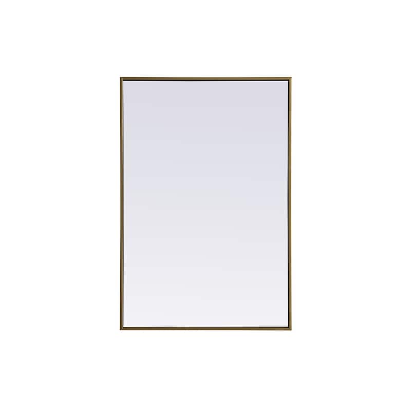 Indigo Home Metal Frame Rectangle Mirror 24x36 Inch