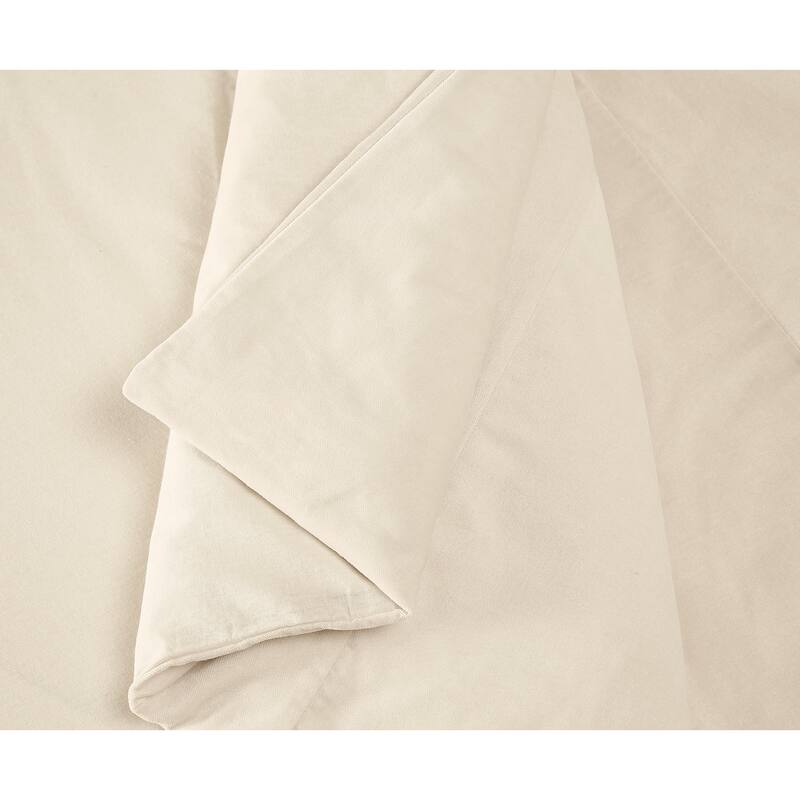 Brooklyn Loom Matte Cotton Velvet Comforter Set