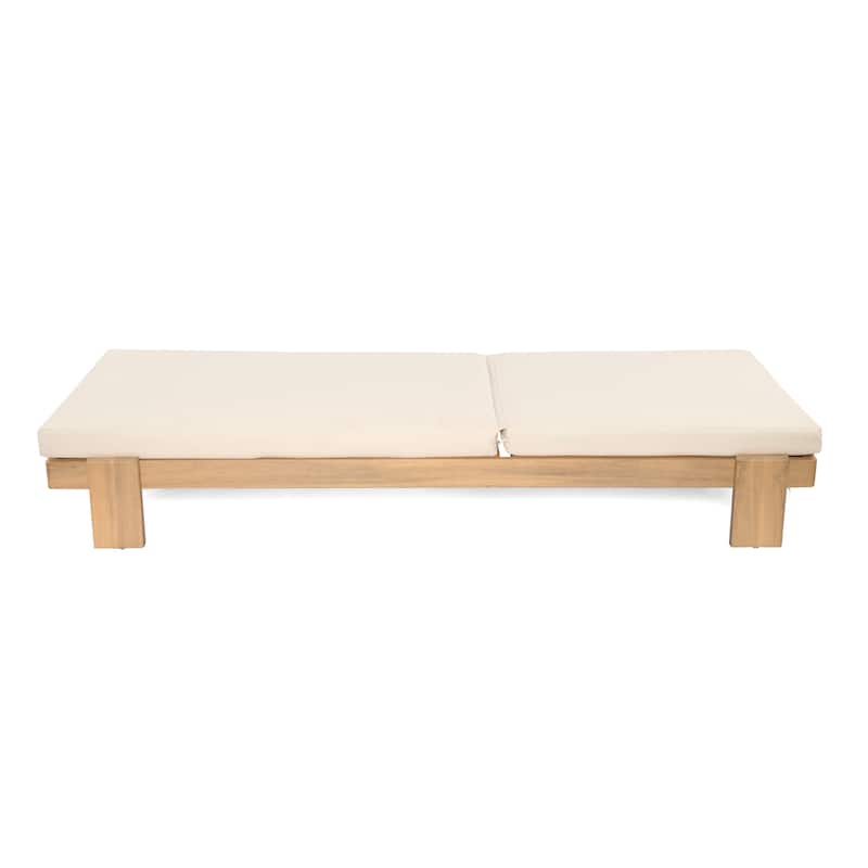 Christopher Knight Home - Iran Patio Acacia Wood Chaise Lounge Set Of 2