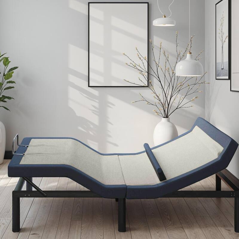 Twin XL Adjustable Bed Base with Massage and USB Charging Ports