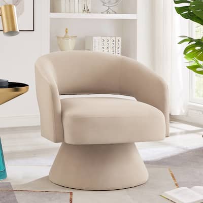 Modern Swivel Barrel Chair