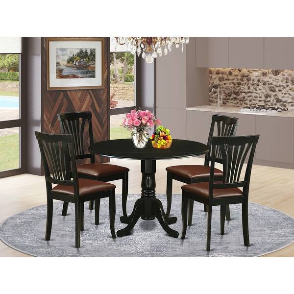 Shop 5 Piece Dublin Kitchen Table Set With Dining Table And 4 Kitchen Chairs Overstock 12027911
