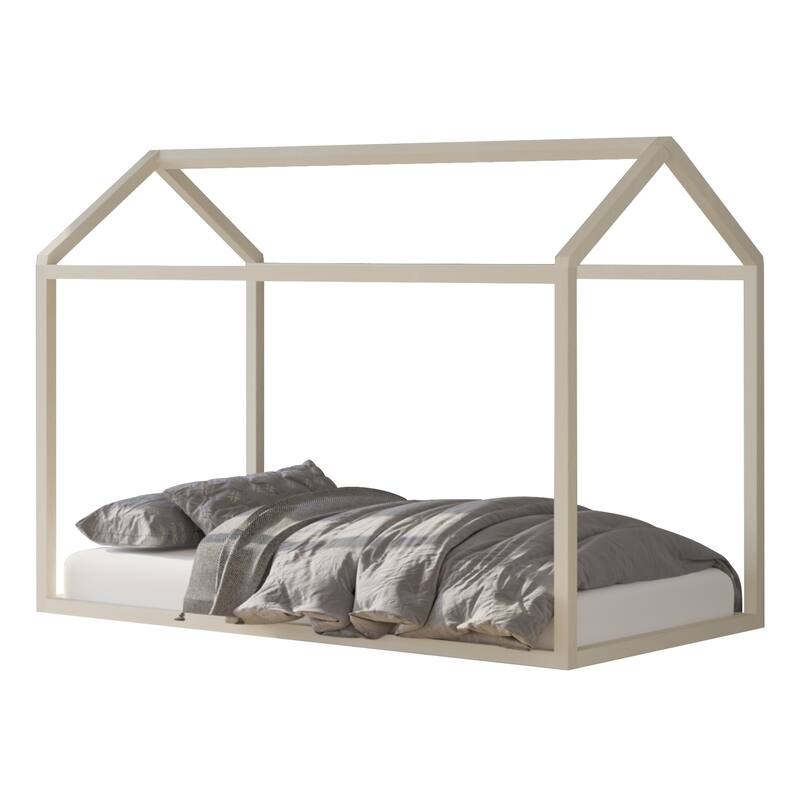 Perry Twin Solid Wood Canopy Bed