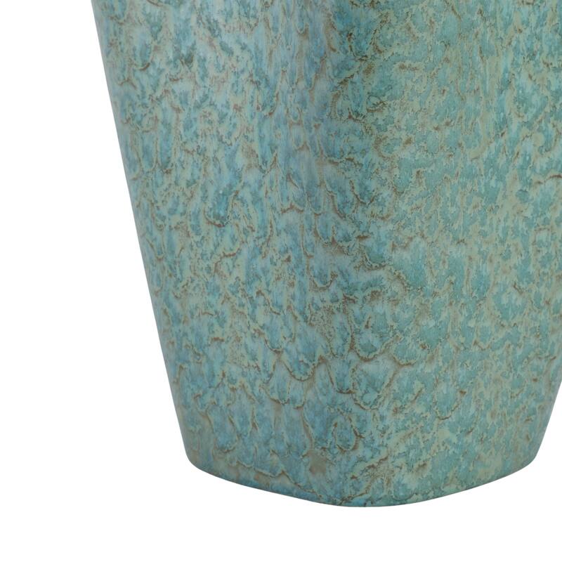 Earthenware Decorative Vase Textured Handmade Elegant Centerpiece