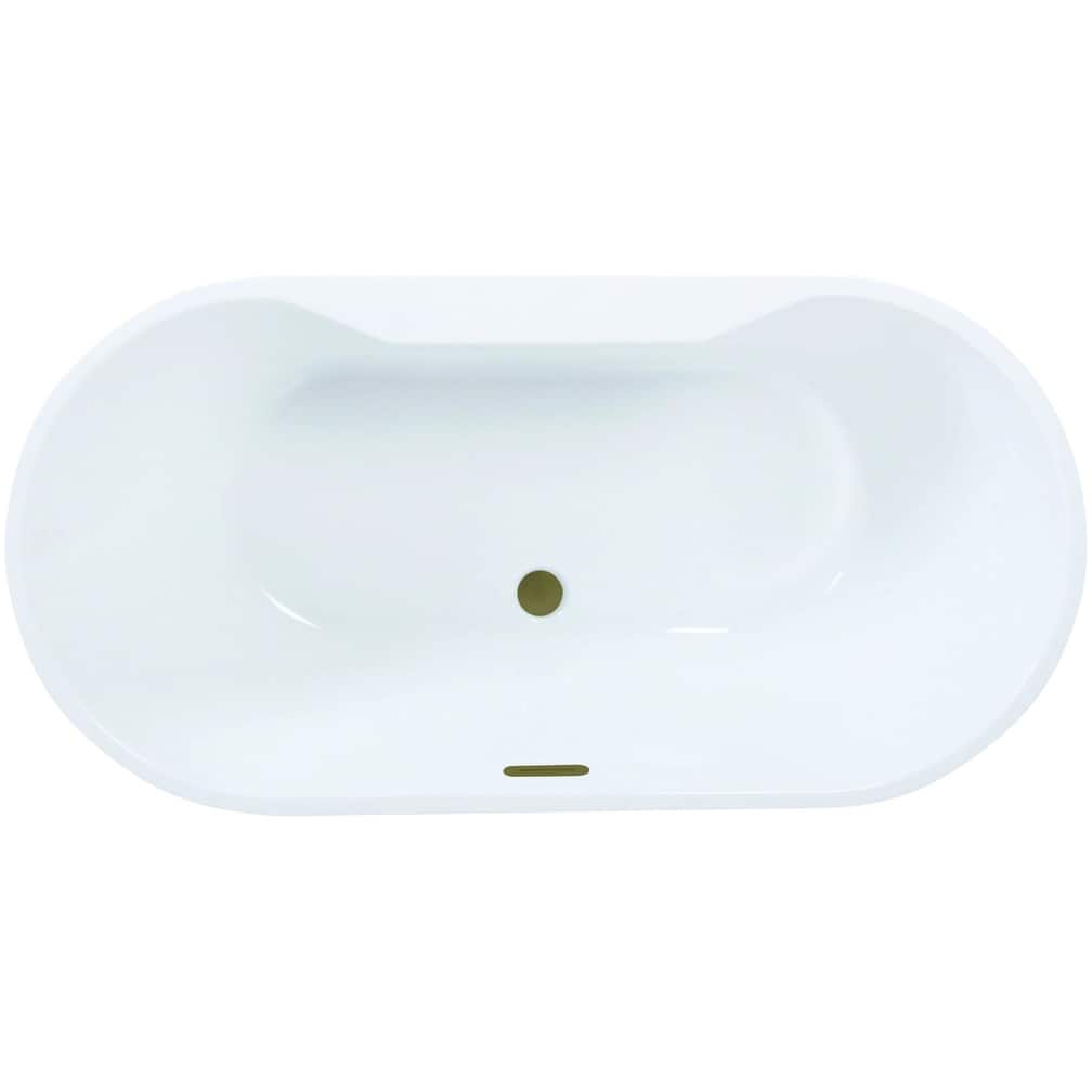 Kingston Brass VTDE512823C42 Aqua Eden 51" Free Standing Acrylic