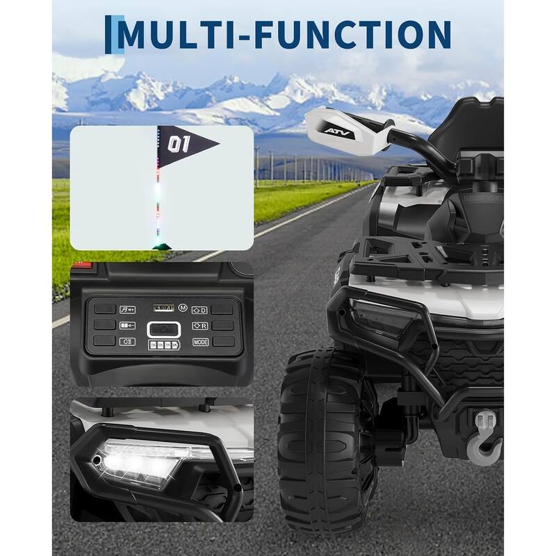 12V Electric Ride on ATV Car for Kids 3-8 Years Best Gifts