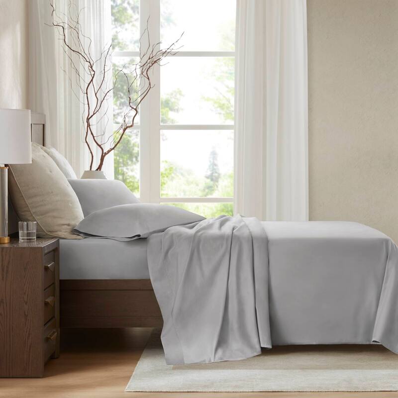 Harbor House 100% Egyptian Cotton Sateen Sheet Set - Gray - King