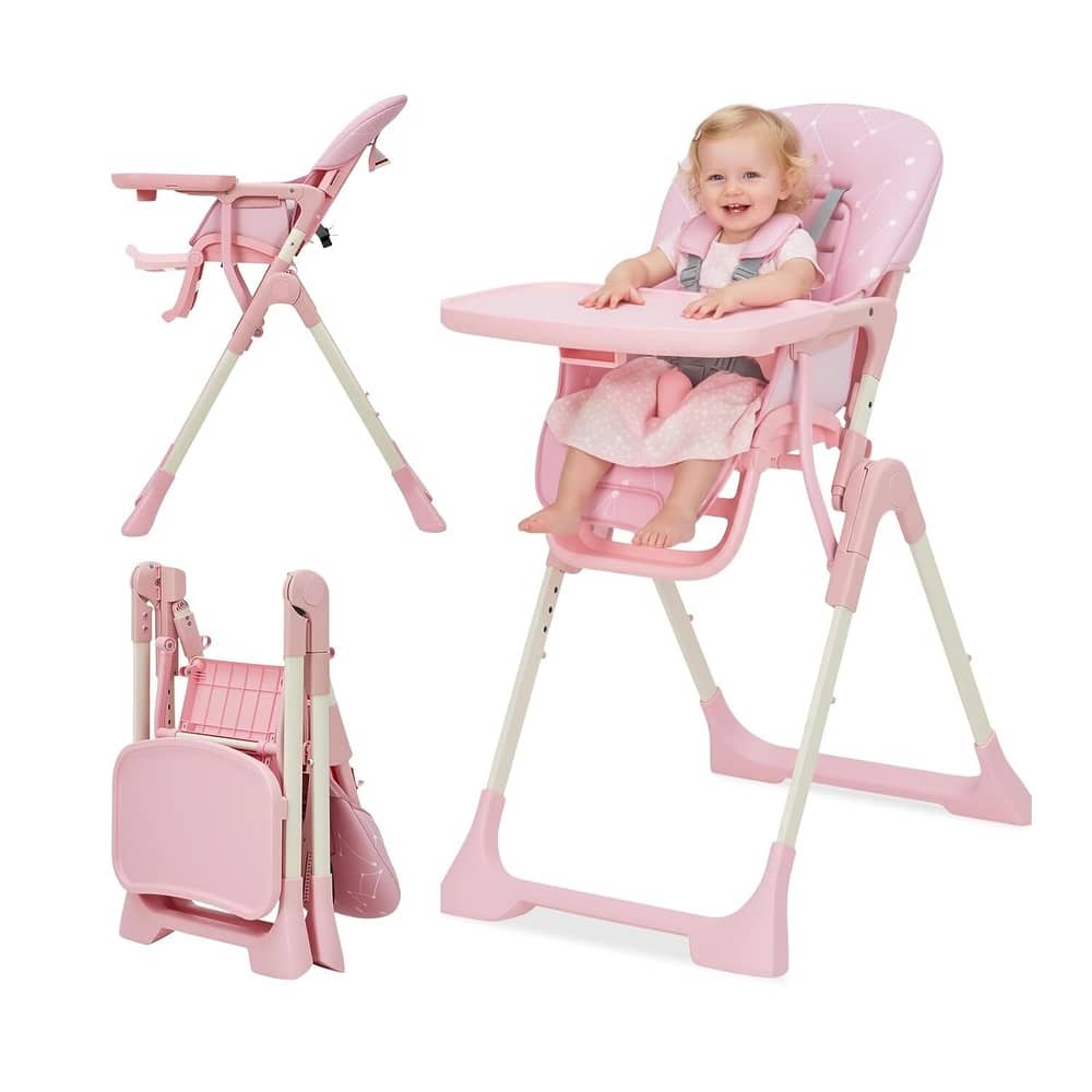 Adjustable Height Foldable Feeding Chairs for Babies and Toddlers