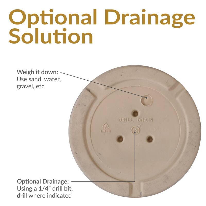 Sunnydaze Franklin Polyresin Outdoor Flowerpot Planter