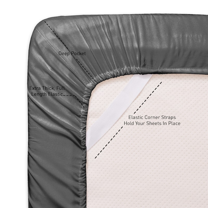 Sweet Home Collection Extra Deep 21 Inch Pocket Sheet Set