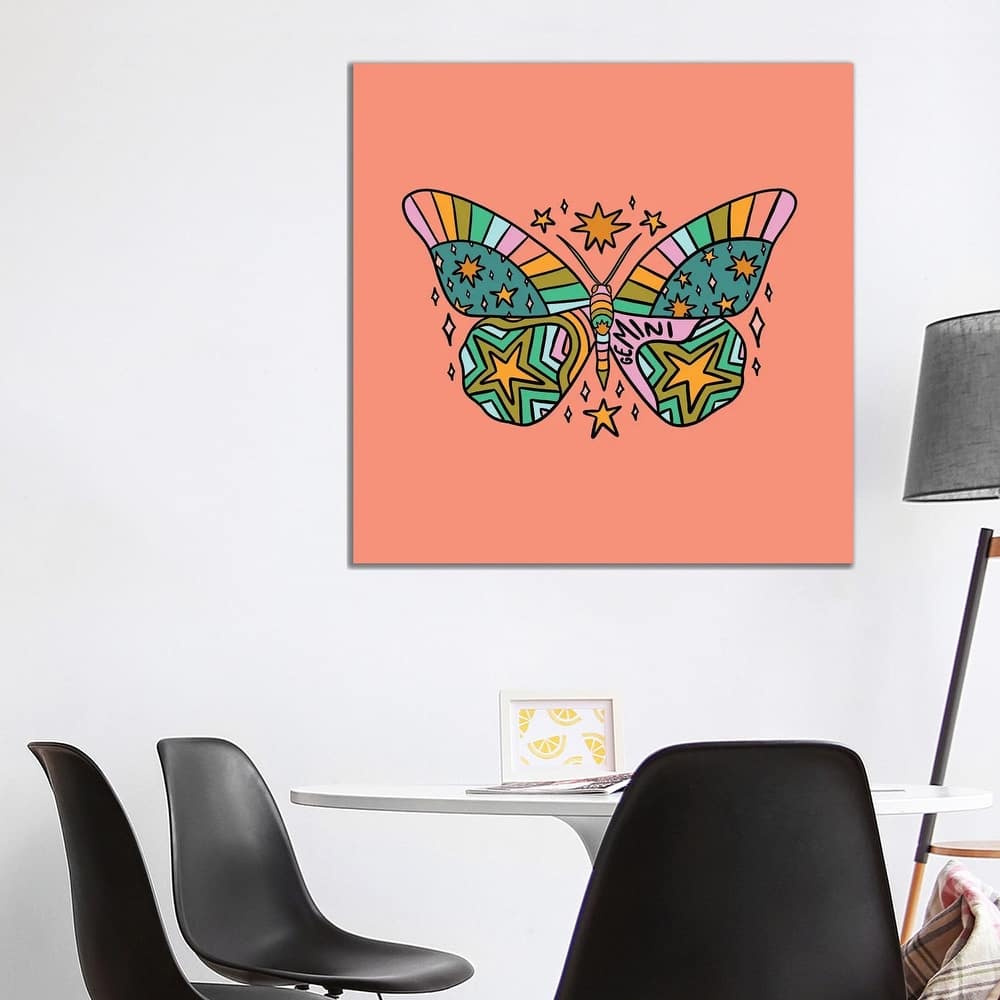iCanvas "Gemini Butterfly" by Doodle By Meg Canvas Print