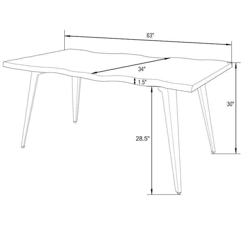 LeisureMod Lawrence Acrylic Folding Dining Chairs and Dining Table Set