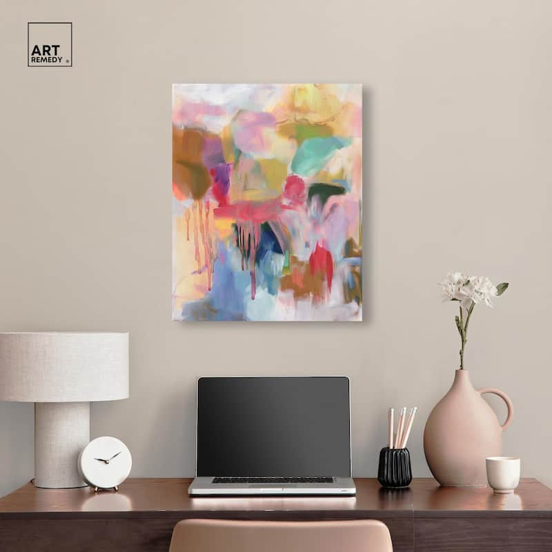 Art with Bold Colors Canvas by Art Remedy, Gallery Wrapped