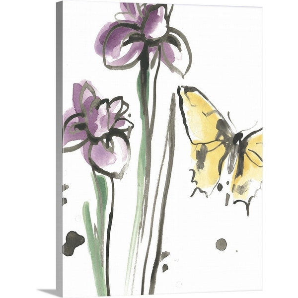 "Ink Wash Garden IV" Canvas Wall Art